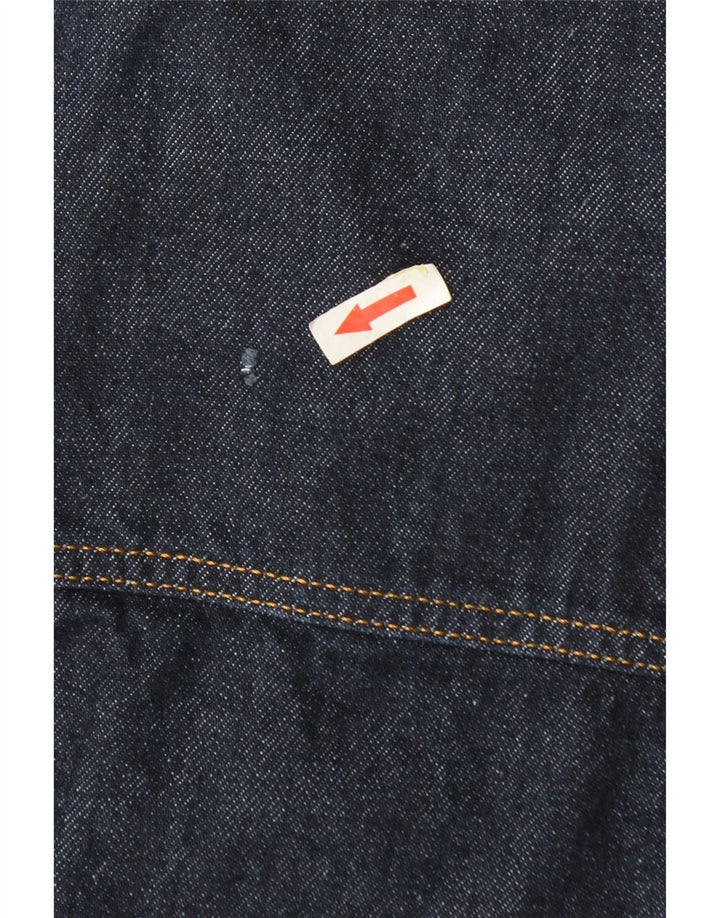 Zara Chaqueta Vaquera Hombre UK 42 XL Azul Marino Poliéster