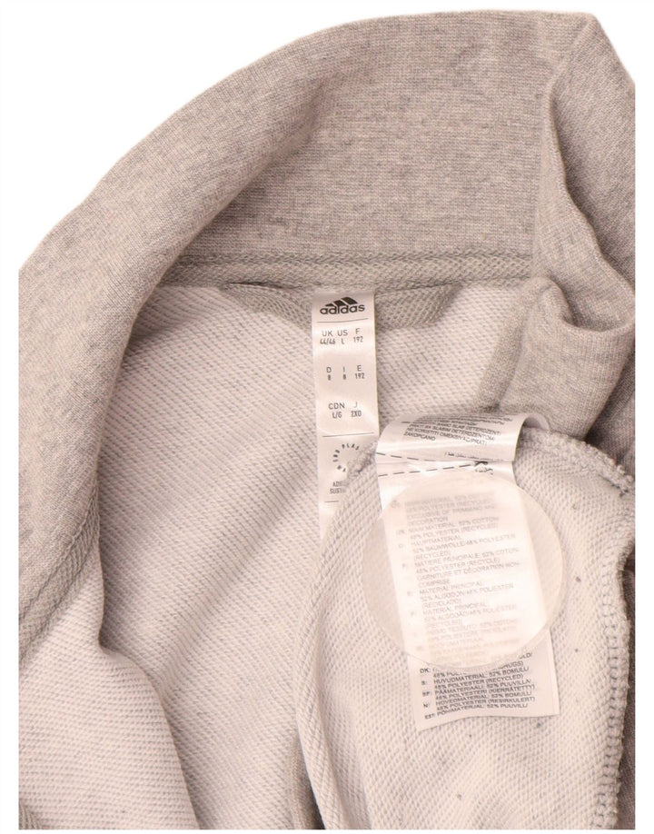 ADIDAS Chaqueta de chándal para hombre UK 44/46 Grande Gris Algodón