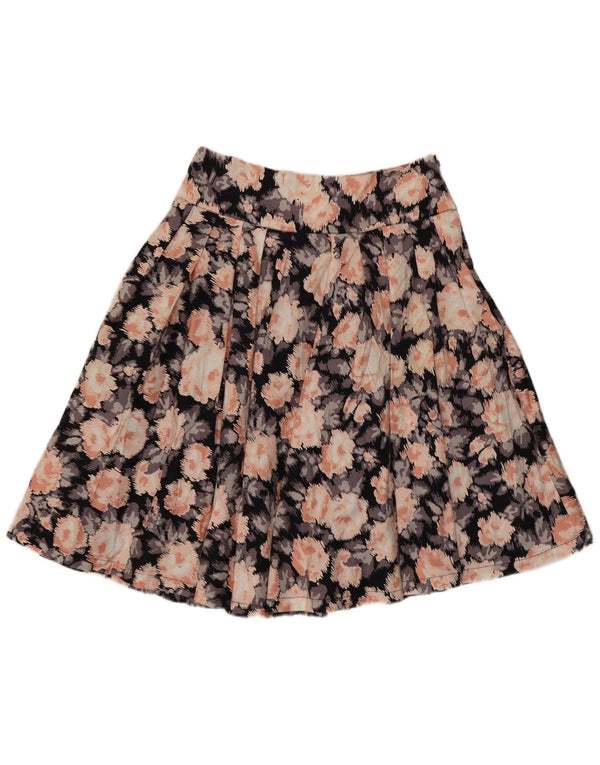 Laura Ashley Falda Plisada para Mujer UK 10 Small W29 Multicolor Floral