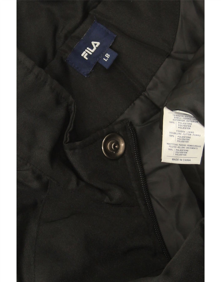 Fila Chaqueta cortavientos para niños 13-14 años Grande Poliéster negro