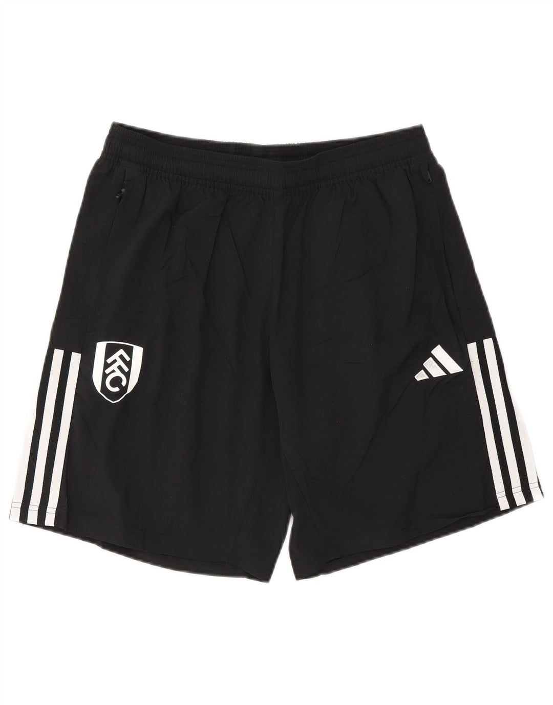 Adidas Pantalones cortos deportivos gráficos para hombre Poliéster negro mediano