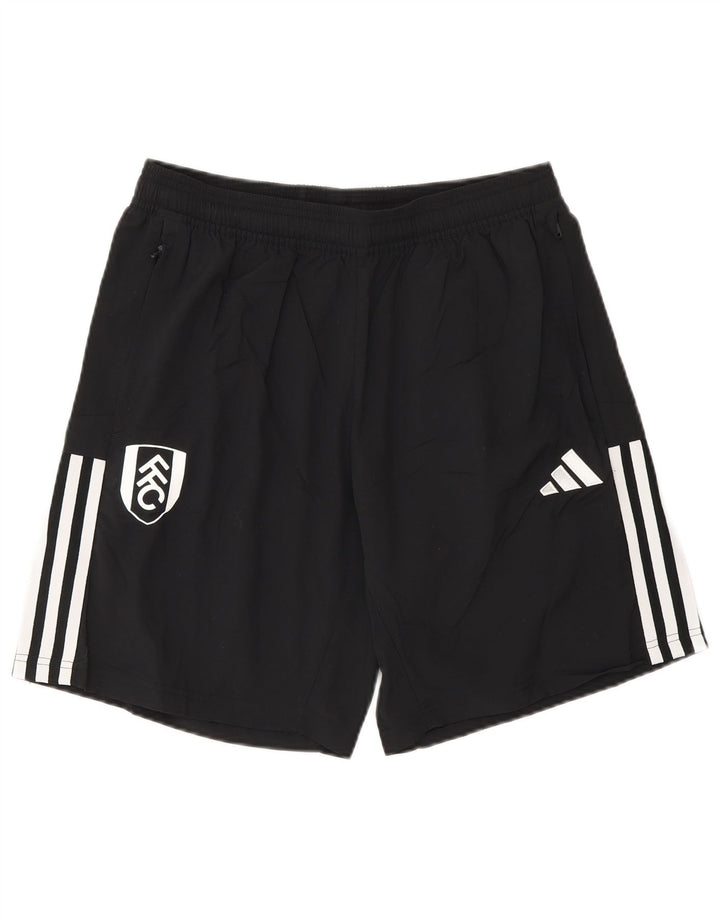 Adidas Pantalones cortos deportivos gráficos para hombre Poliéster negro mediano