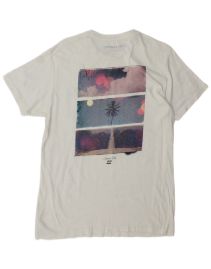 Billabong Hombre Camiseta Gráfica Top Small Blanco