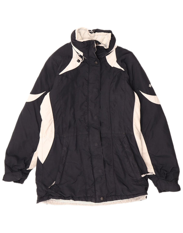Columbia Chaqueta Acolchada Extragrande para Mujer UK 40 Small Azul Marino Colorblock