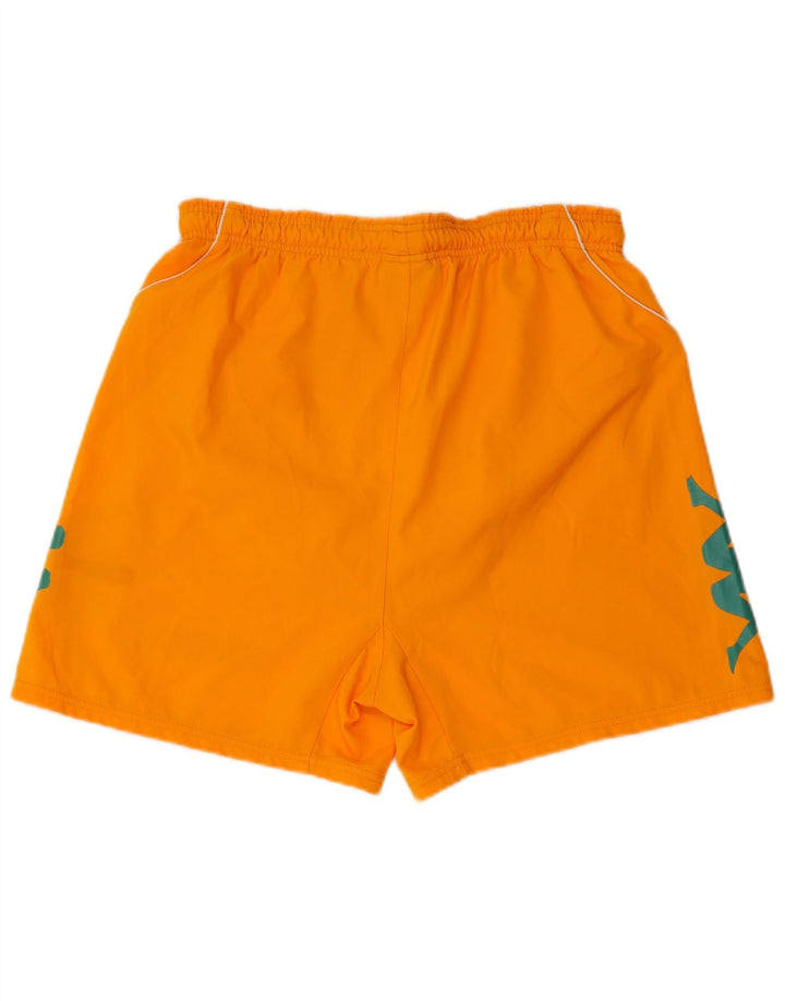 KAPPA Pantalones cortos deportivos gráficos para hombre Poliéster naranja medio