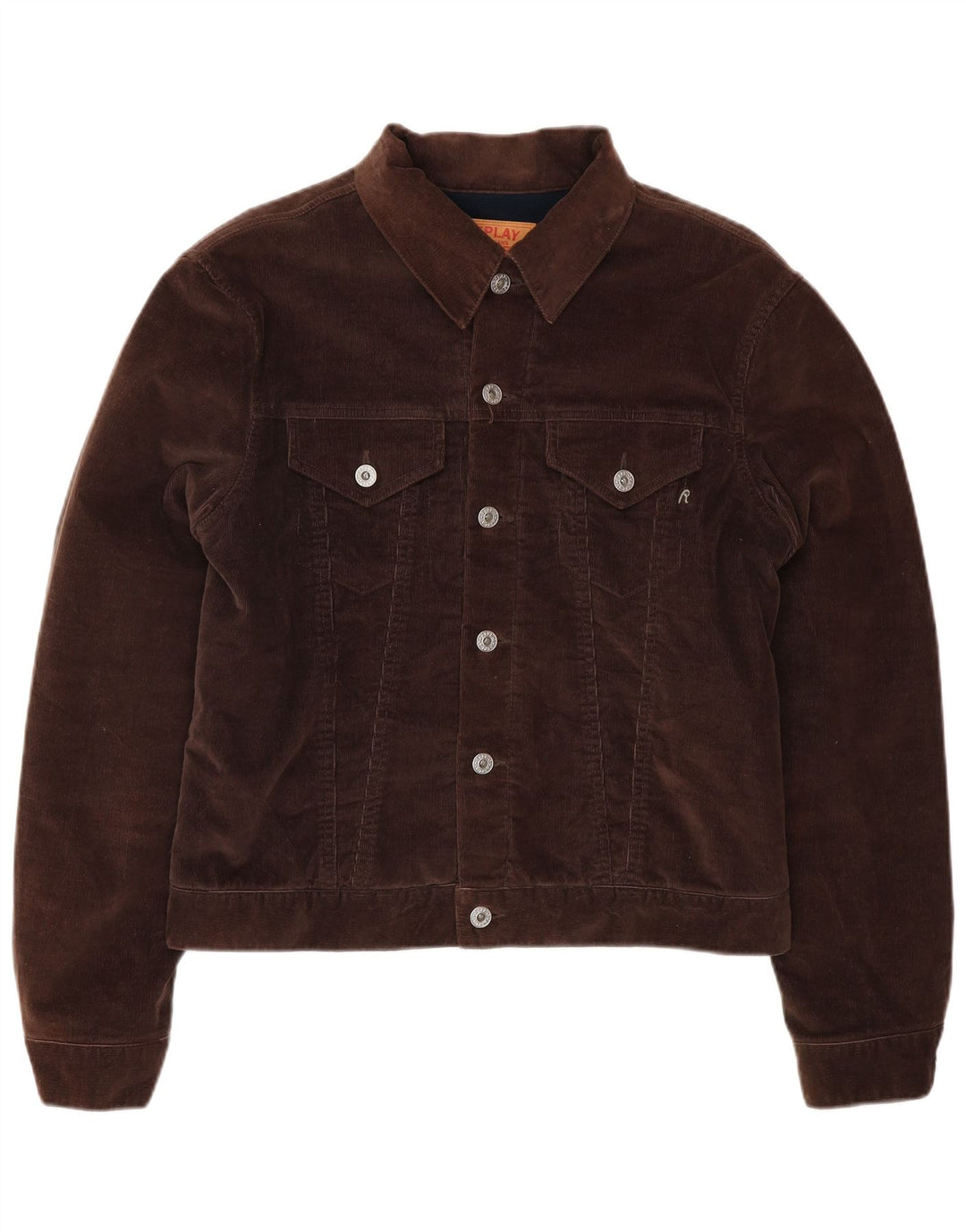 Chaqueta de pana para mujer Replay UK 44 Algodón marrón medio