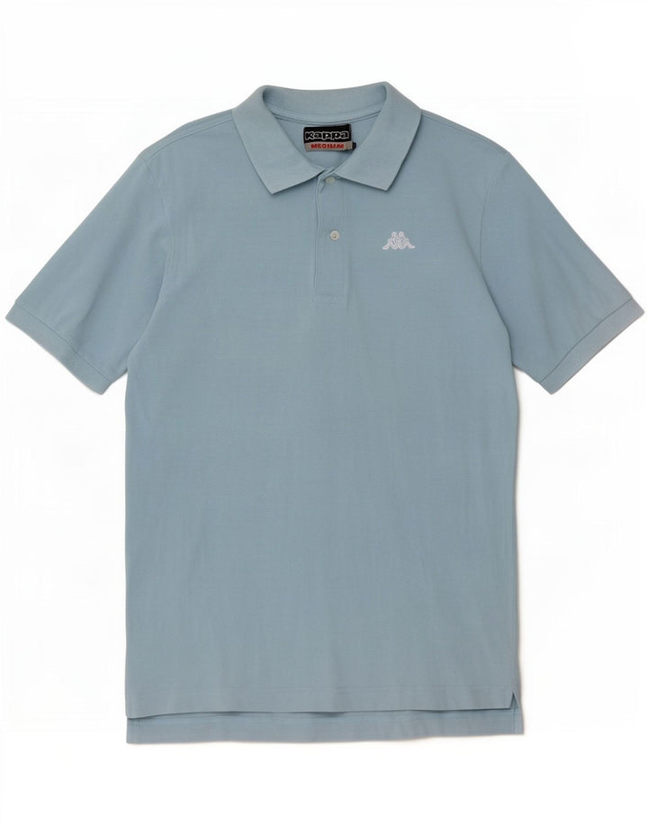 Polo Kappa Hombre Algodón Azul Medio