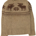 Smog Hombre Jersey Gráfico Con Cuello Redondo Suéter De Lana De Cordero Fair Isle Beige Medio