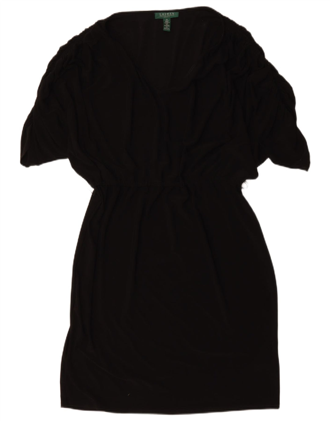 Ralph Lauren Vestido tubo para mujer US 14 XL Poliéster negro