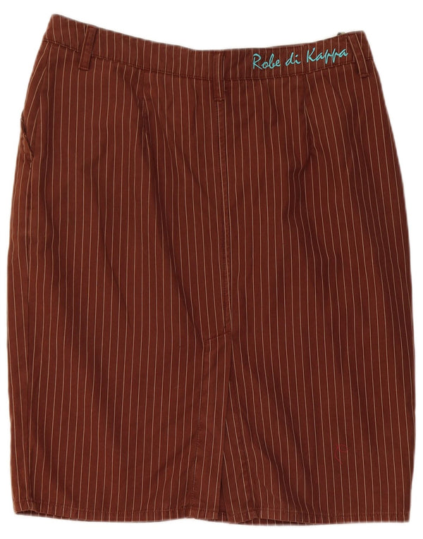 Falda lápiz Kappa para mujer IT 42 Medium W30 Marrón a rayas