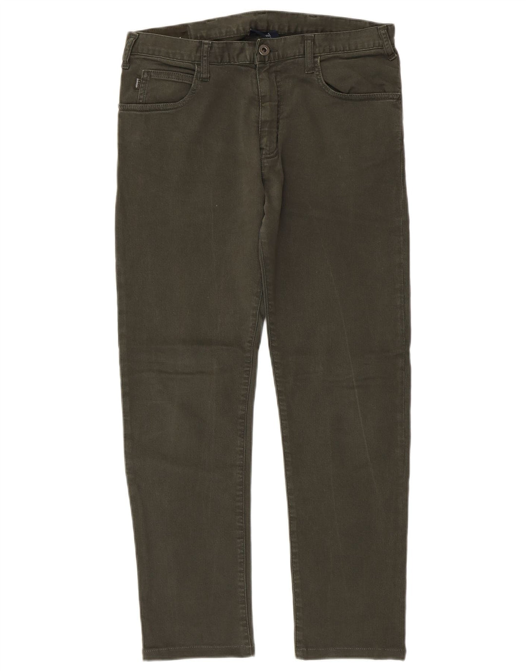 Armani Hombre Vaqueros Slim W33 L28 Algodón Verde