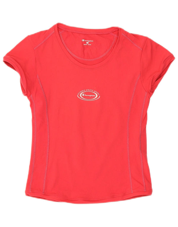 Champion Camiseta Crop Graphic para Mujer Top UK 8 Small Pink Polyamide