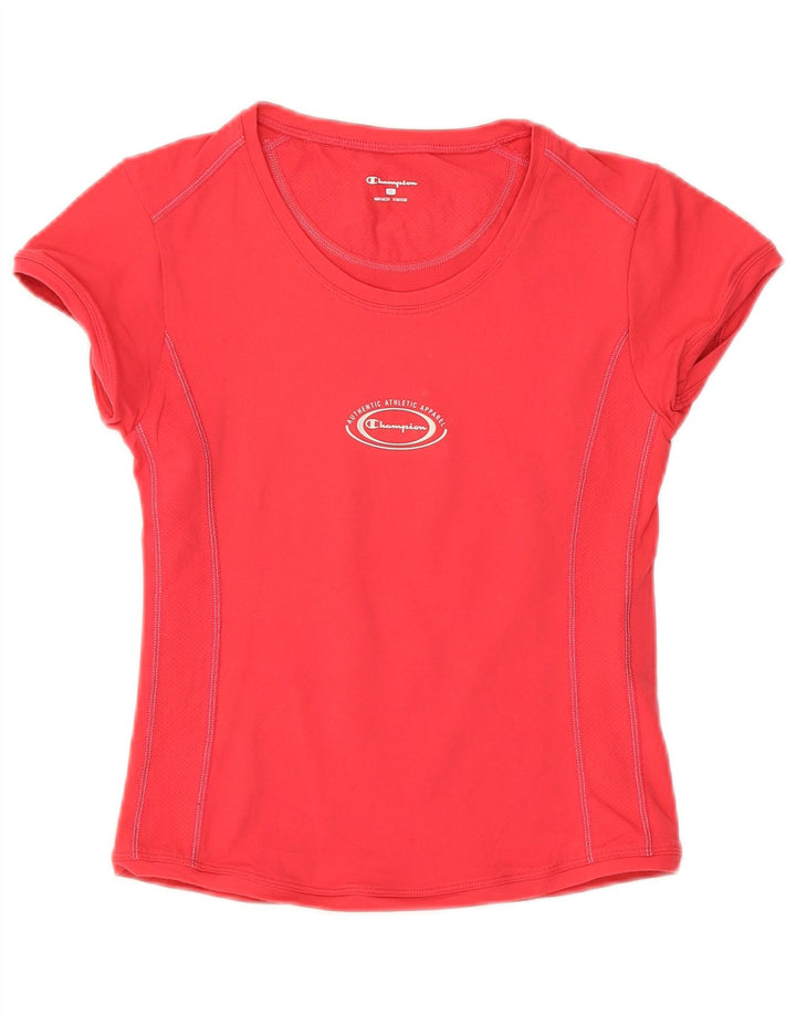 Champion Camiseta Crop Graphic para Mujer Top UK 8 Small Pink Polyamide