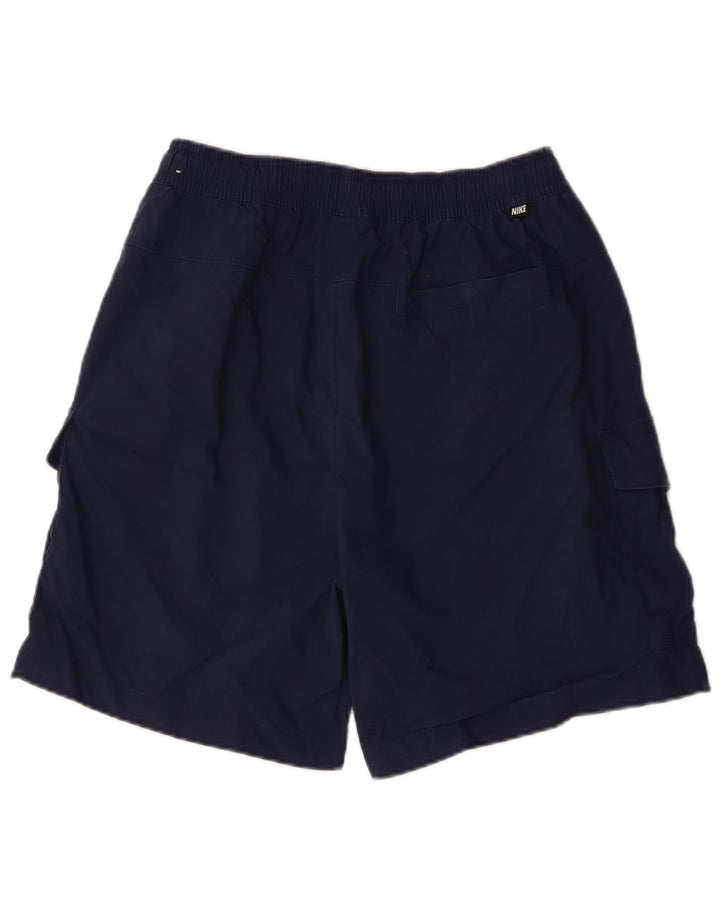 Pantalones cortos tipo cargo Nike para hombre medianos W30 algodón azul marino