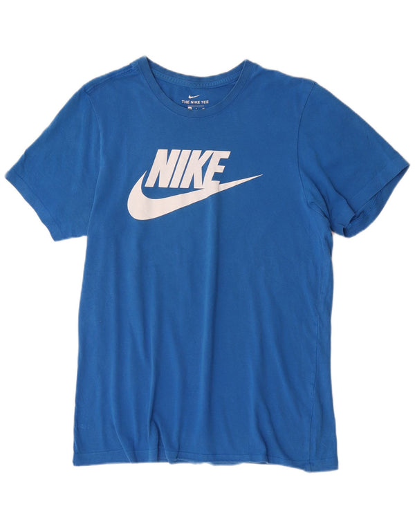 Nike - Camiseta gráfica para hombre, talla pequeña, algodón azul