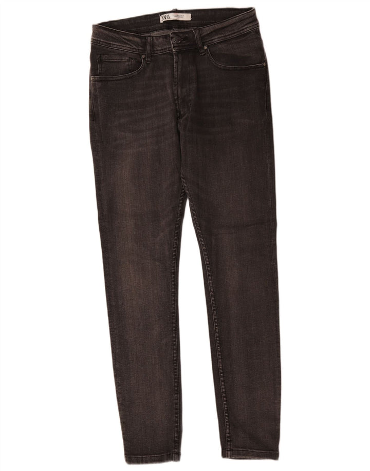 Zara Mens Slim Jeans EU 40 Medium W31 L28 Algodón Gris