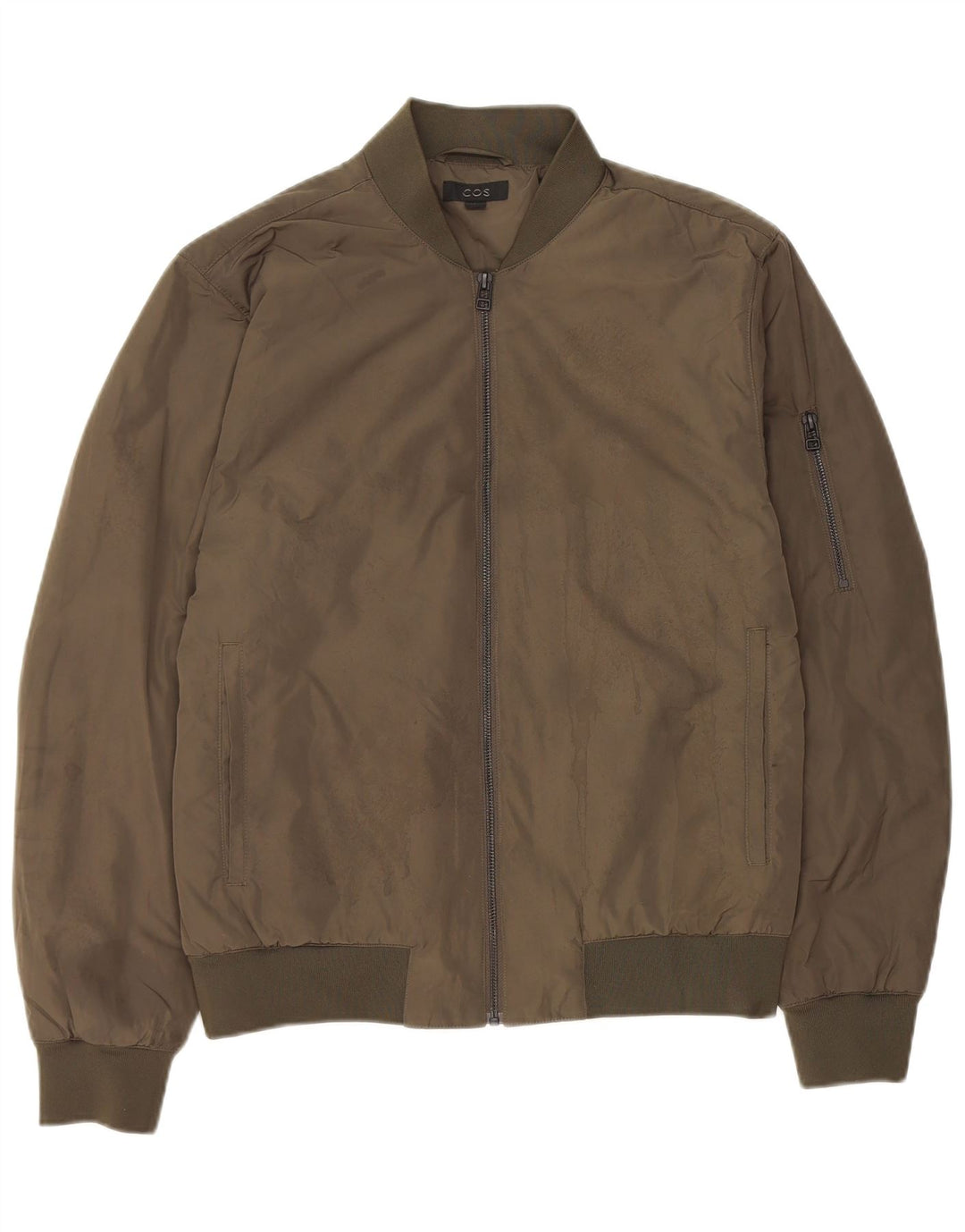 Cos Chaqueta Bomber para Hombre EU 46 Small Caqui Poliéster