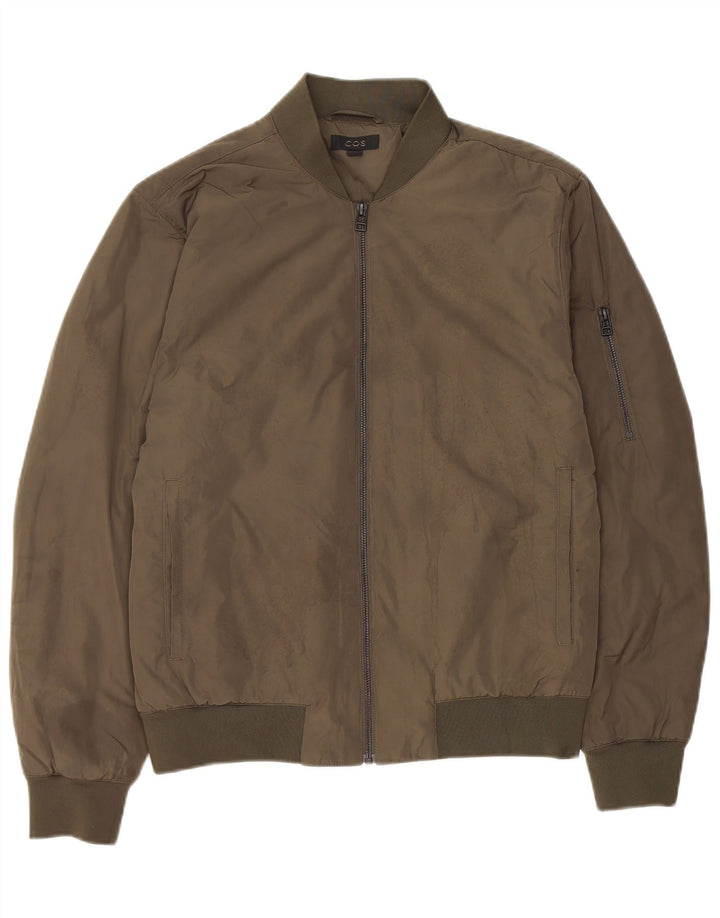 Cos Chaqueta Bomber para Hombre EU 46 Small Caqui Poliéster