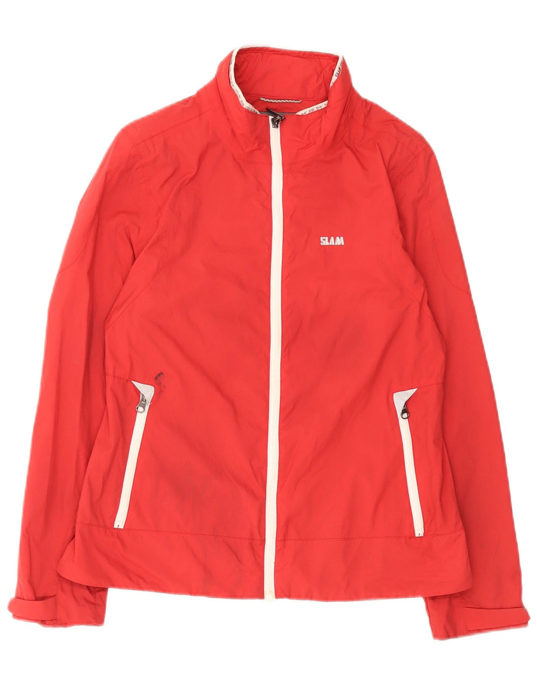 Chaqueta impermeable Slam para mujer UK 44 Medium Nylon rojo