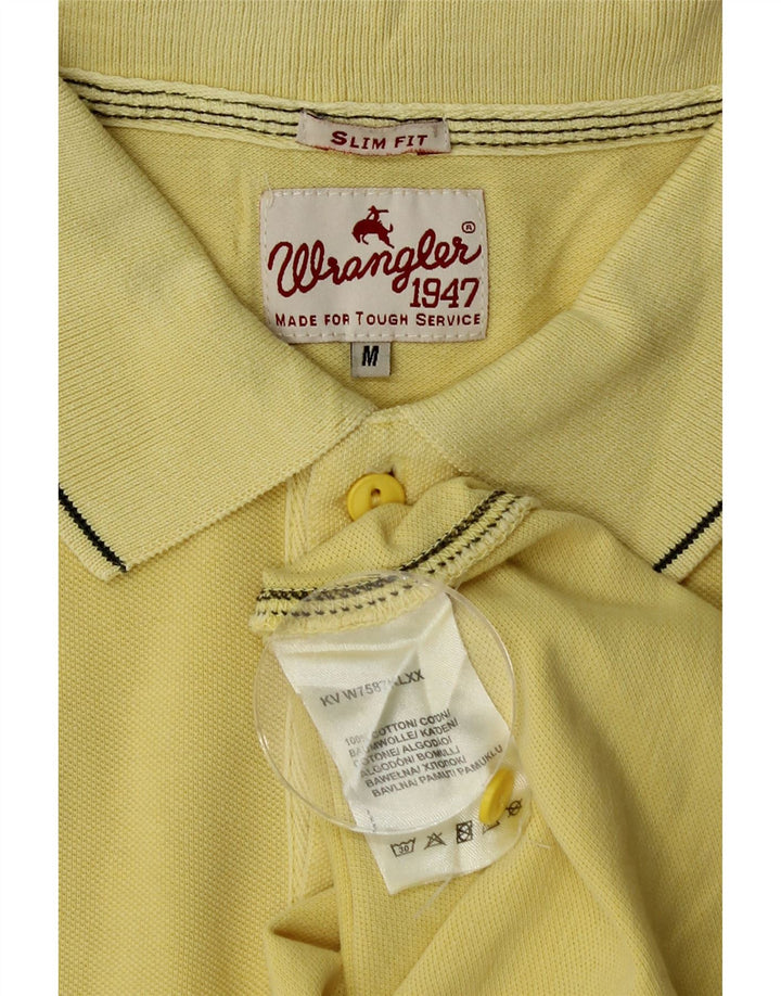 Wrangler Polo Slim Fit De Algodón Amarillo Medio | Hombre