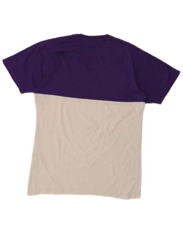 Vans Hombre Classic Fit Camiseta Top Medium Blanco Colorblock Algodón