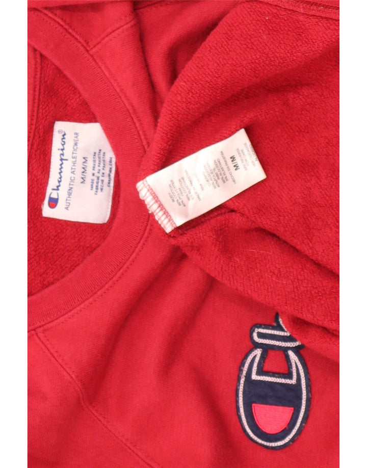 Champion Sudadera Con Gráfico De Corte Regular Para Hombre Jersey De Algodón Rojo Medio