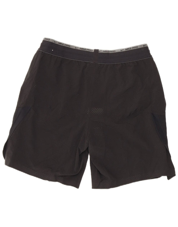 Nike Dri Fit Graphic Regular - Pantalones cortos deportivos para hombre, talla mediana, W30, color negro