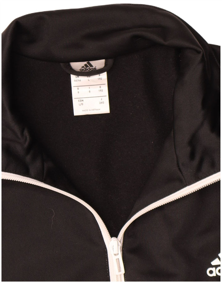 Adidas - Chaqueta de chándal para hombre, talla 44/46, poliéster color gris grande