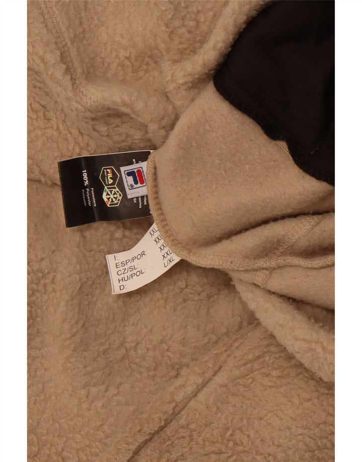 FILA Chaqueta polar para hombre UK 44 2XL Marrón Poliéster