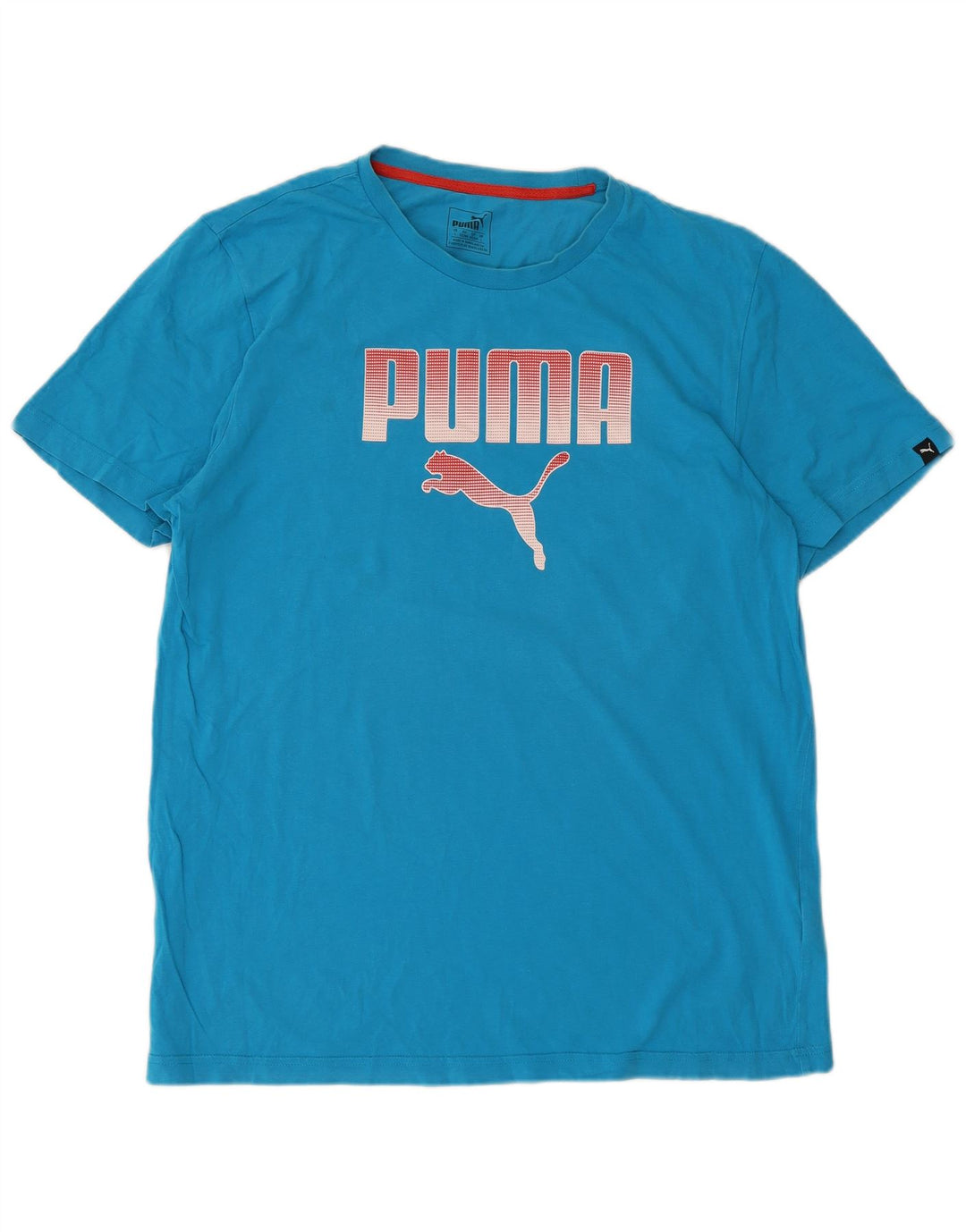 PUMA Camiseta gráfica para hombre, talla grande, azul
