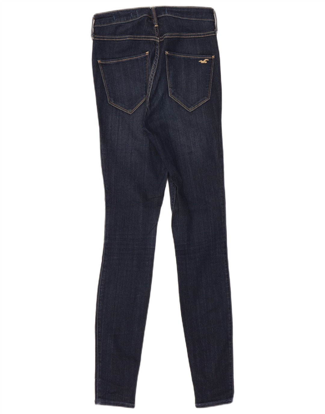 HOLLISTER Jeans ajustados de talle alto para mujer US 5 Small W27 L30 Azul marino