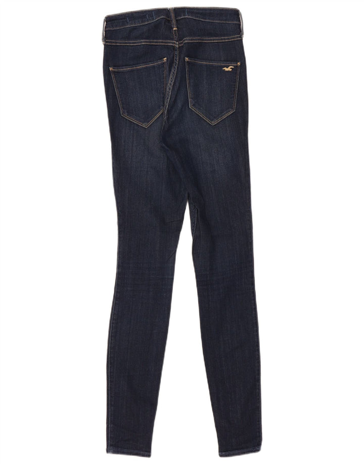 HOLLISTER Jeans ajustados de talle alto para mujer US 5 Small W27 L30 Azul marino