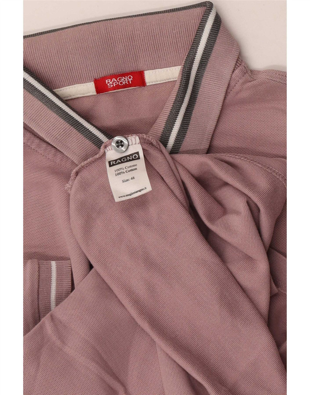Ragno Polo Hombre IT 48 Algodón Rosa Medio