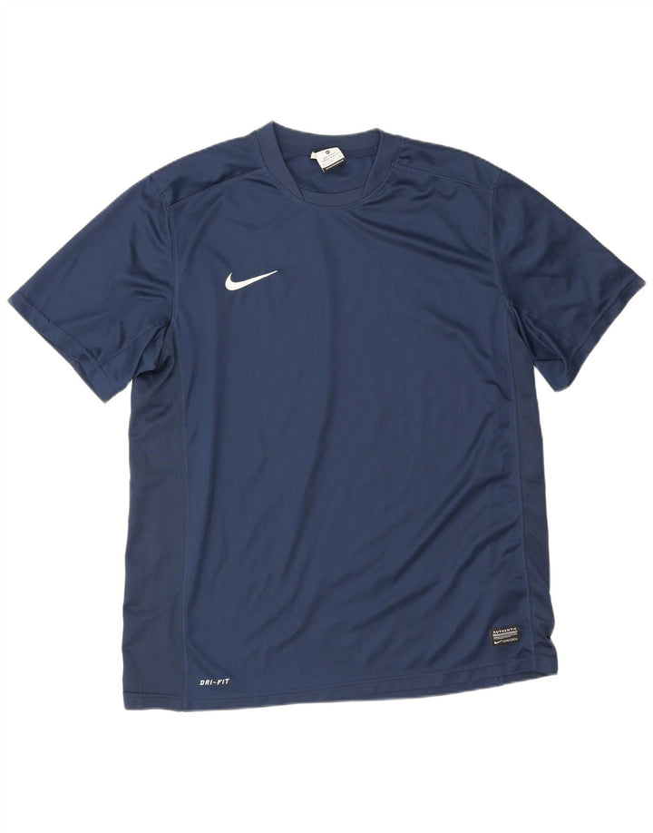 Camiseta Nike Dri Fit para hombre Top XL Poliéster azul marino