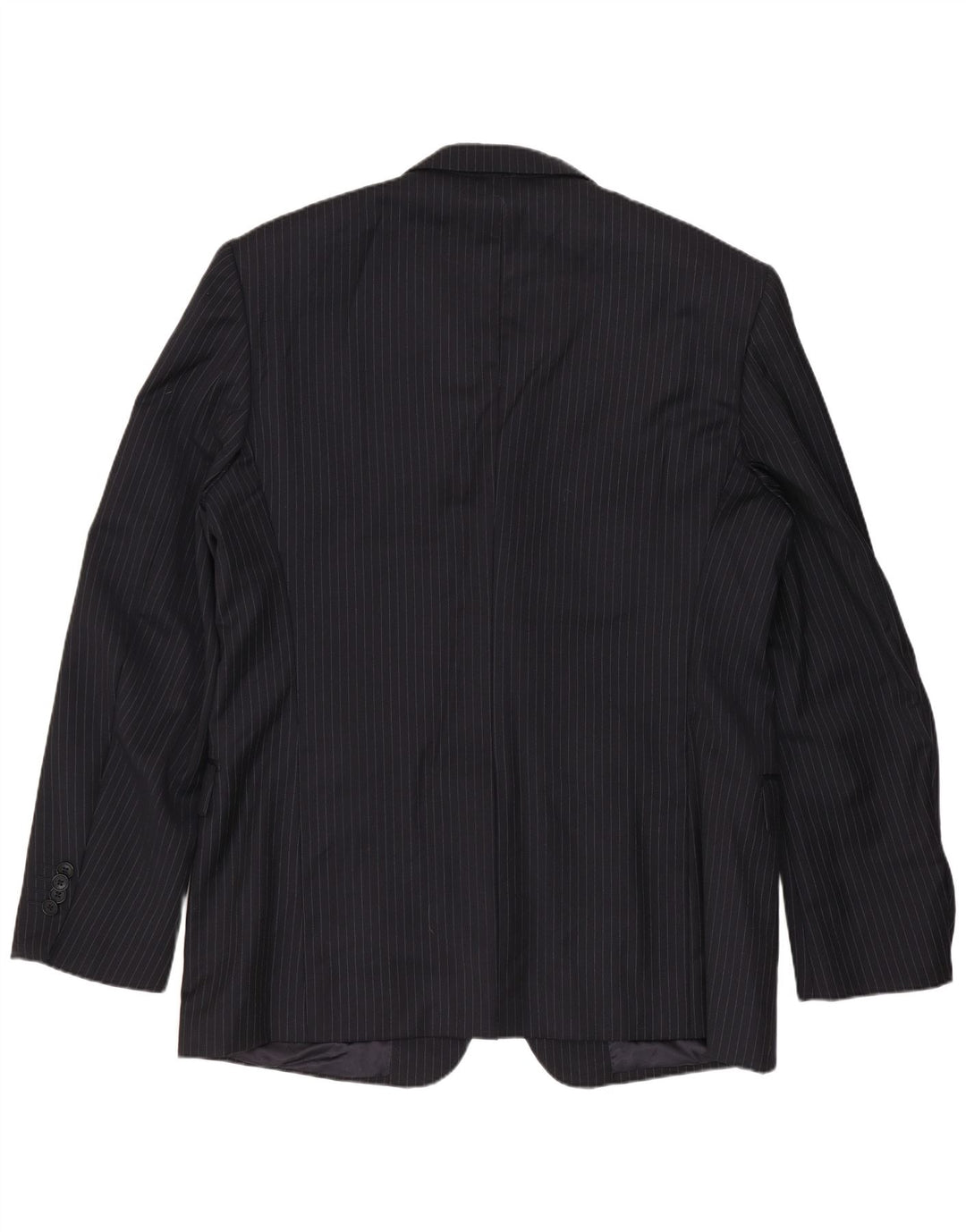 Ferre Chaqueta tipo blazer de 3 botones para hombre IT 54 2XL Lana virgen a rayas azul marino