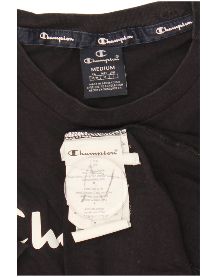 CHAMPION Camiseta gráfica para hombre Top Medium Azul marino Algodón