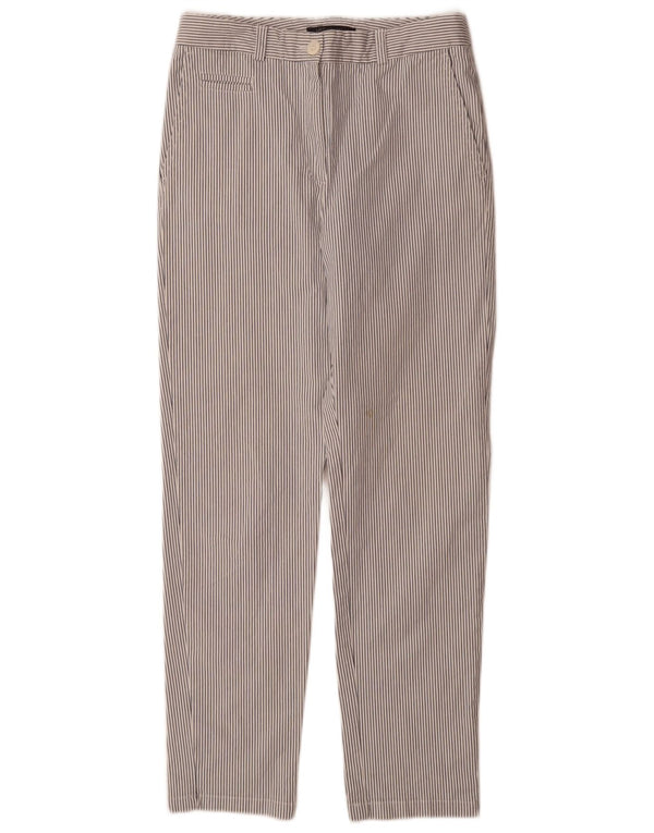 Marks & Spencer Pantalones chinos para mujer UK 8 Small W28 L30 White Pinstripe