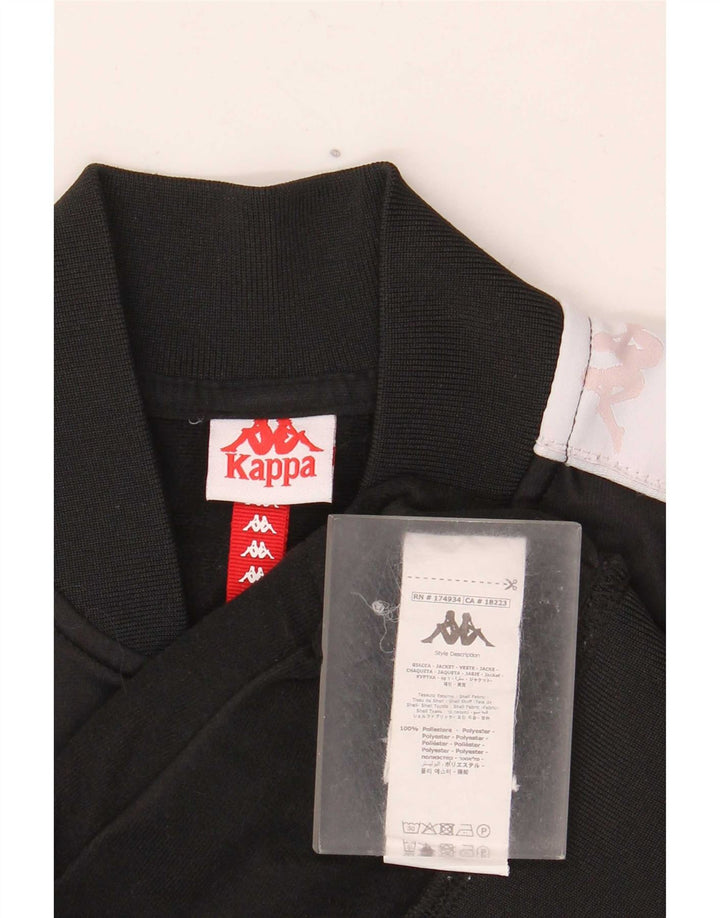 Kappa - Chaqueta de chándal con gráfico para niños, 13-14 años, color negro