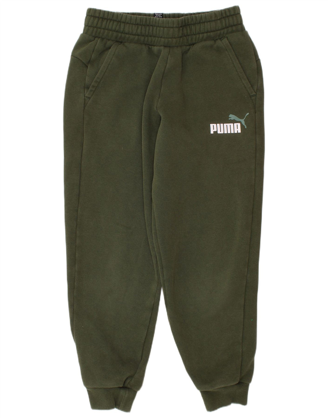 PUMA Pantalones de chándal para niño Joggers 9-10 años Algodón Verde