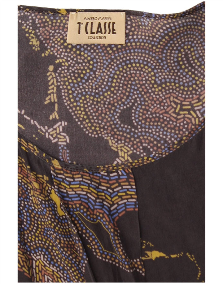 ALVIERO MARTINI Womens Blouse Top UK 12 Medium Multicoloured