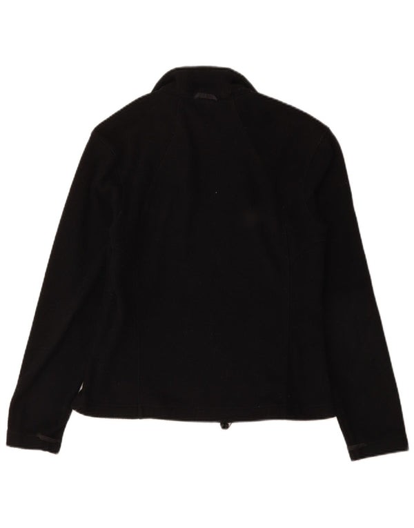 Jack Wolfskin Chaqueta polar para mujer UK 10 Small Poliéster negro