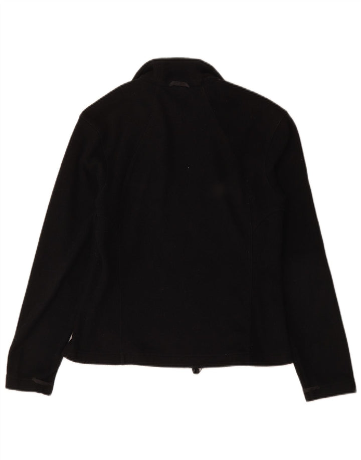 Jack Wolfskin Chaqueta polar para mujer UK 10 Small Poliéster negro