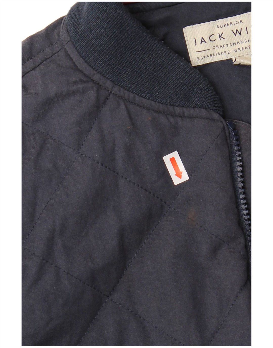 JACK WILLS Chaqueta bomber para hombre UK 36 Small Azul marino Algodón