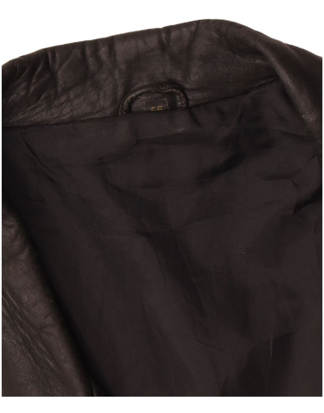 Maddox Chaqueta de cuero para hombre IT 56 3XL Cuero negro