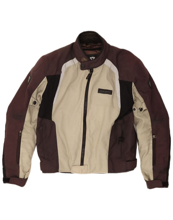 Chaqueta Rev'it Motorstyle Graphic Racer para hombre UK 42 XL Bloque de color beige