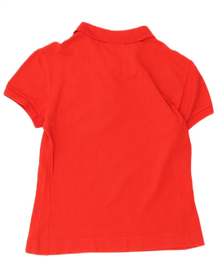 Polo Lacoste Mujer Talla 42 Grande Rojo