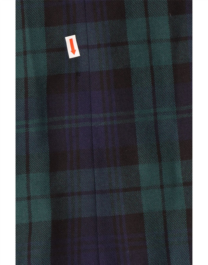 LUISA SPAGNOLI Chaqueta Blazer para Mujer IT 46 Grande Verde Cuadros Clásico