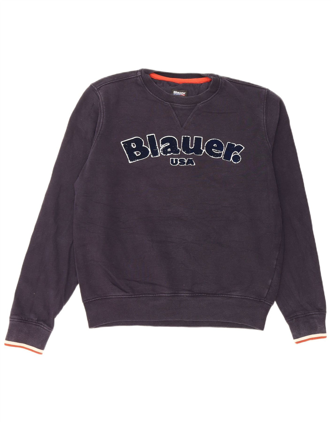 Blauer Boys Graphic Sudadera Jumper 13-14 años Grande Azul Marino Algodón