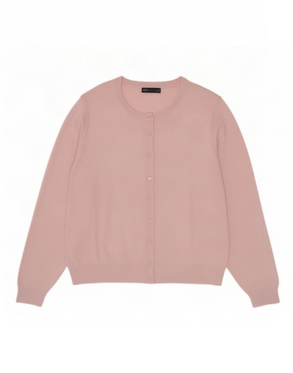 Marks & Spencer - Cárdigan para mujer, talla 44, 4XL, viscosa rosa
