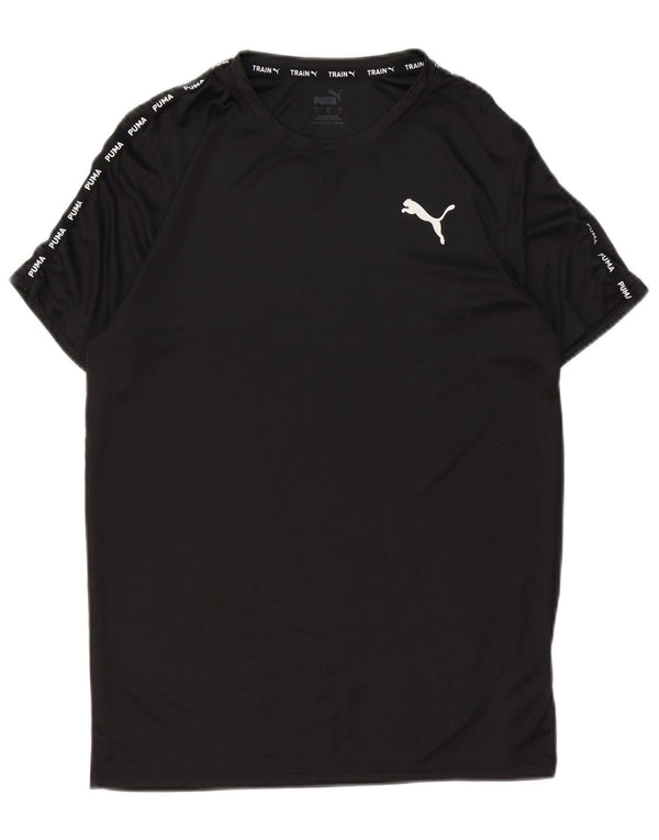 PUMA Camiseta gráfica para hombre Top Small Black Poliéster